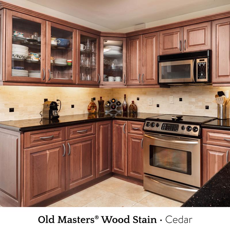Old Masters Semi-Transparent Cedar Oil-Based Alkyd Gel Stain 1/2 pt