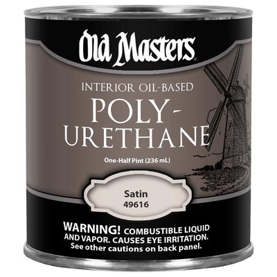 Old Masters Satin Clear Oil-Based Polyurethane 0.5 pt