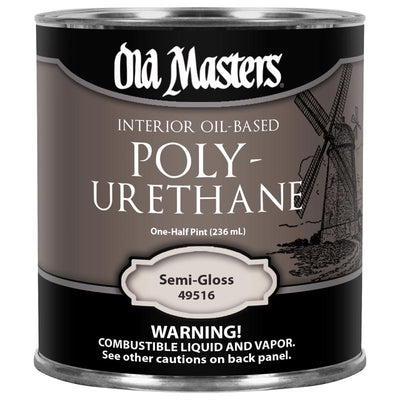 Old Masters Semi-Gloss Clear Oil-Based Polyurethane 0.5 pt