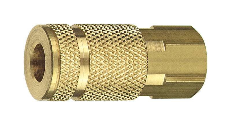 Tru-Flate Brass Aro Style Coupler 1/4 in. Female