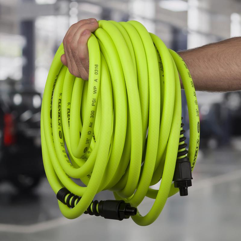 Legacy Flexzilla Pro 25 ft. L X 3/8 in. D Hybrid Polymer Air Hose 300 psi Zilla Green