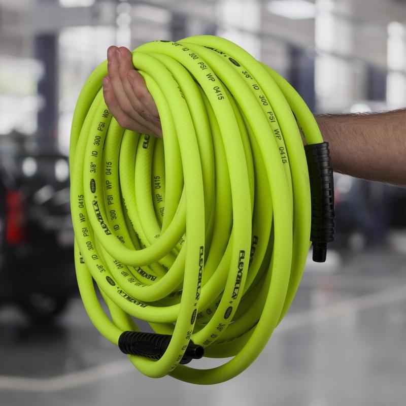 Legacy Flexzilla Pro 100 ft. L X 1/4 in. D Hybrid Polymer Air Hose 300 psi Zilla Green