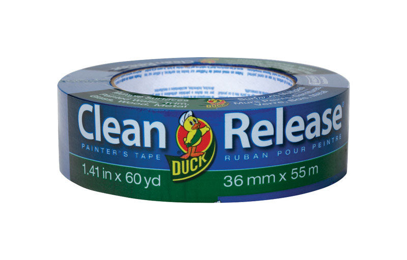 Duck Clean Release 1.41 in. W X 60 yd L Blue Medium Strength Painter's Tape