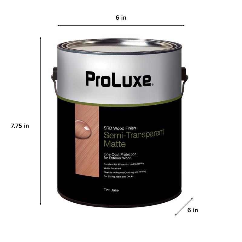 ProLuxe Proluxe SRD Semi-Transparent Tintable Matte Tint Base Base 1 Acrylic Wood Finish 1 gal