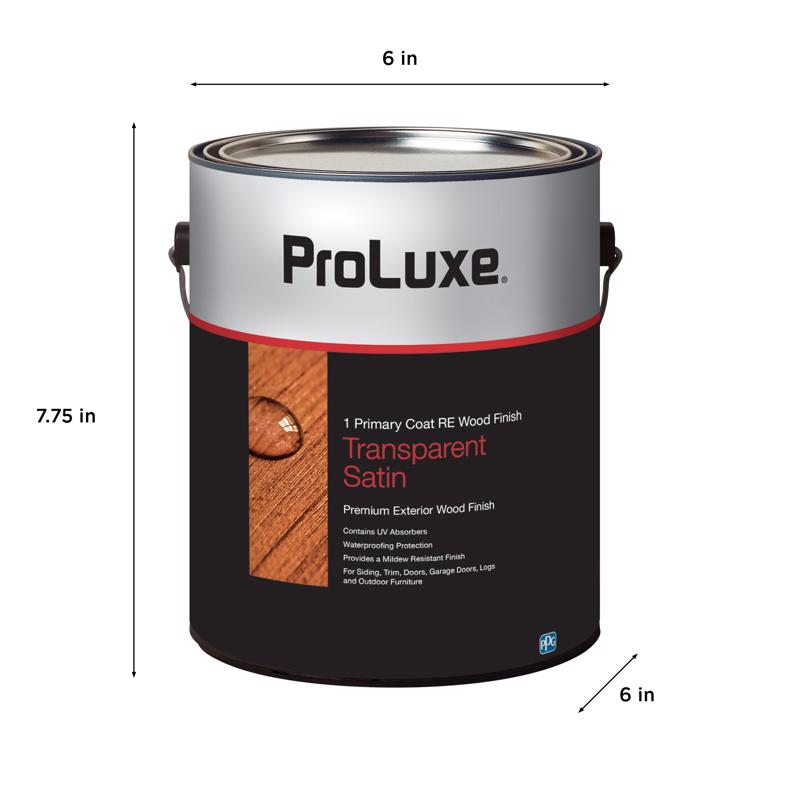 ProLuxe 1 RE Transparent Satin Teak Oil-Based Acrylic/Alkyd/Urethane Wood Finish 1 gal