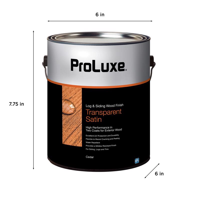 ProLuxe Log and Siding Transparent Satin Cedar Oil-Based Wood Finish 1 gal