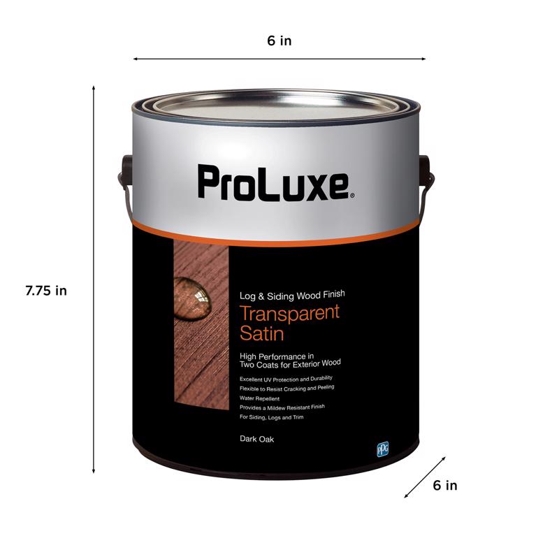 ProLuxe Log and Siding Transparent Satin Dark Oak Oil-Based Wood Finish 1 gal