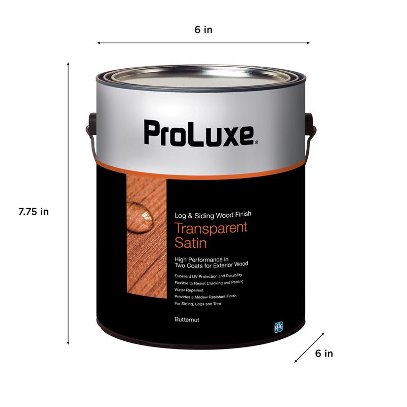 ProLuxe Log and Siding Transparent Satin Butternut Oil-Based Wood Finish 1 gal