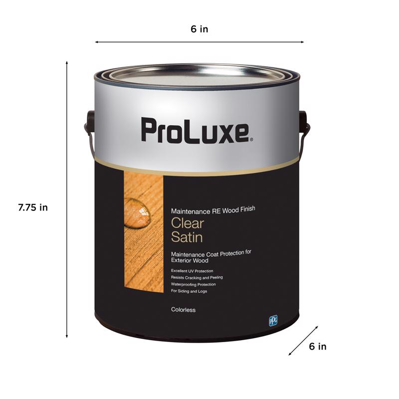 ProLuxe Maintenance RE Transparent Satin Clear Oil-Based Wood Protection 1 gal