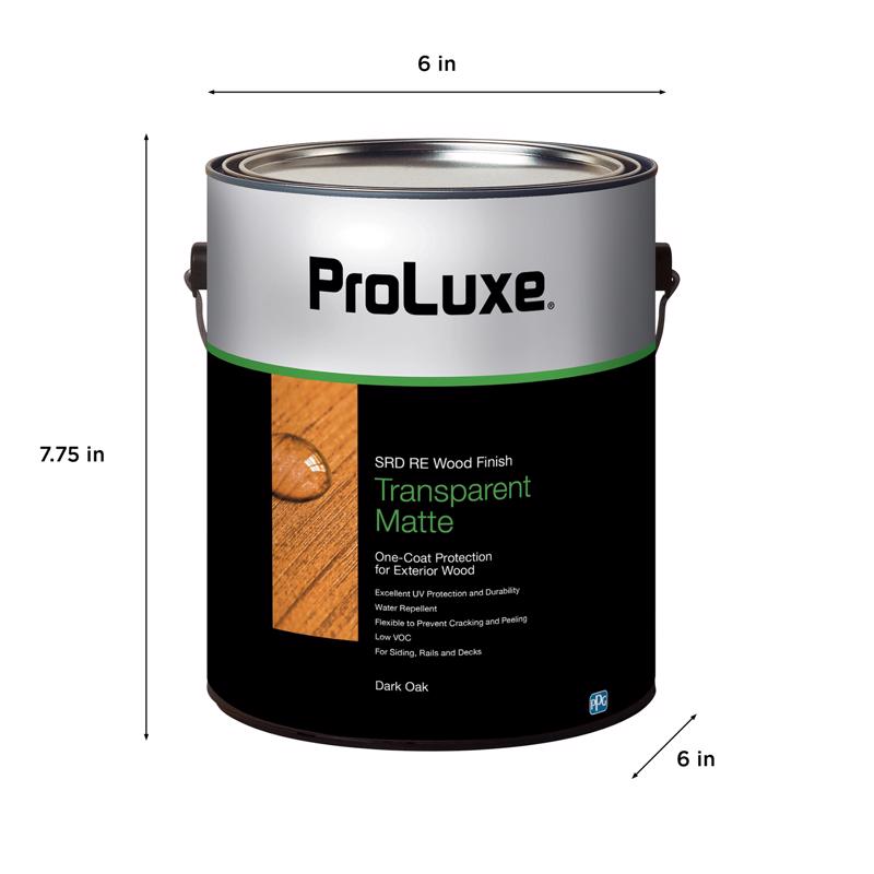 ProLuxe SRD RE Transparent Matte Dark Oak Oil-Based All-in-One Stain and Finish 1 gal
