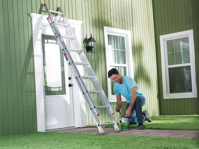Werner 16 ft. H Aluminum Extension Ladder Type III 200 lb. capacity