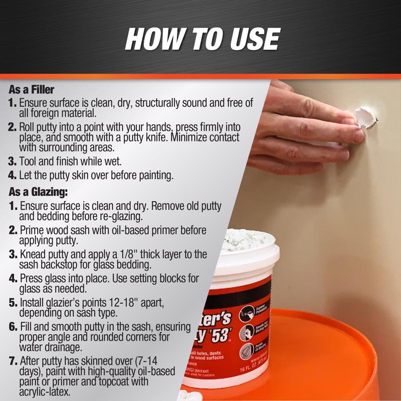 DAP Ready to Use White Painter's Putty 1 pt