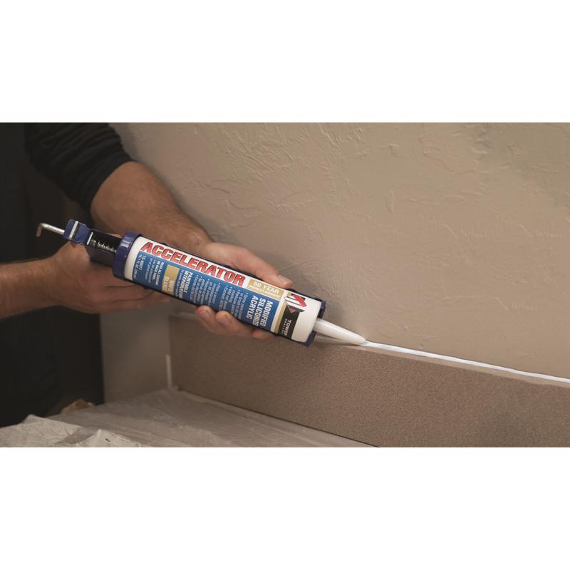Tower Sealants Accelerator White Modified Siliconized Acrylic Sealant 10.1 oz