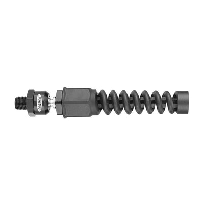 Legacy Flexzilla Anodized Aircraft Aluminum Reusable Ball Swivel 3/8 in. Male X 1/4 in. Male