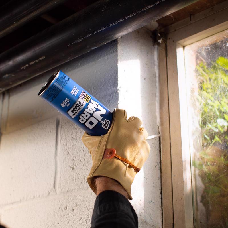 Touch 'n Foam No Warp White Polyurethane Window and Door Foam Sealant 12 oz