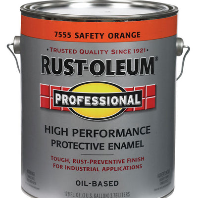 Rust-Oleum Professional Indoor and Outdoor Safety Orange Protective Paint 1 gal