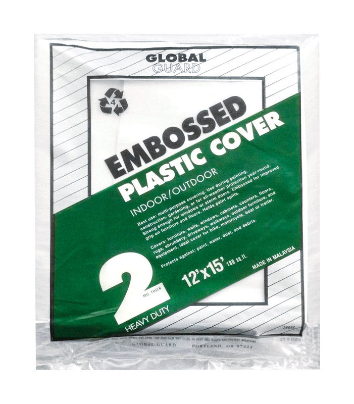 Premier GlobalGuard 12 ft. W X 15 ft. L X 2 mil Plastic Drop Cloth