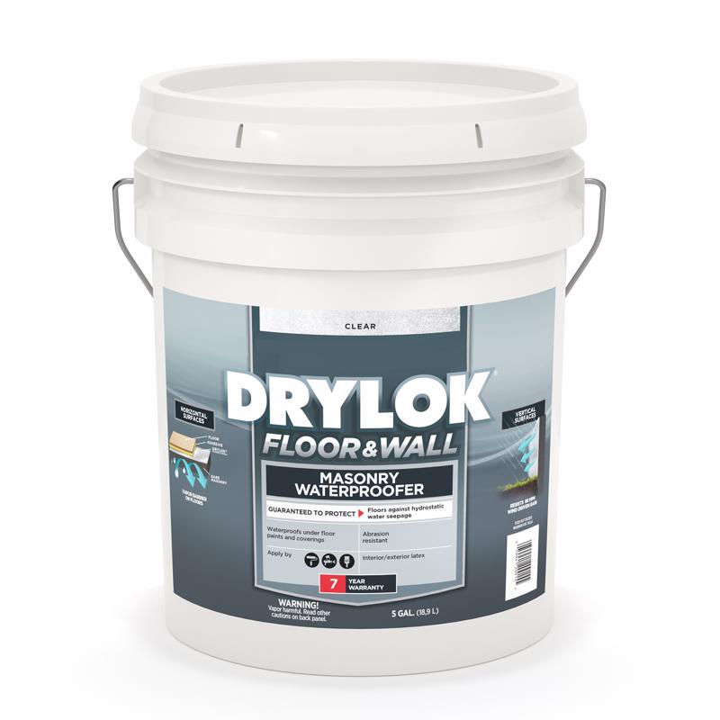 Drylok Floor and Wall Clear Water-Based Latex Masonry Waterproof Sealer 5 gal