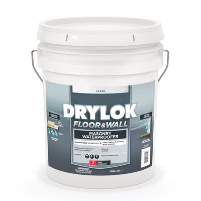 Drylok Floor and Wall Clear Water-Based Latex Masonry Waterproof Sealer 5 gal