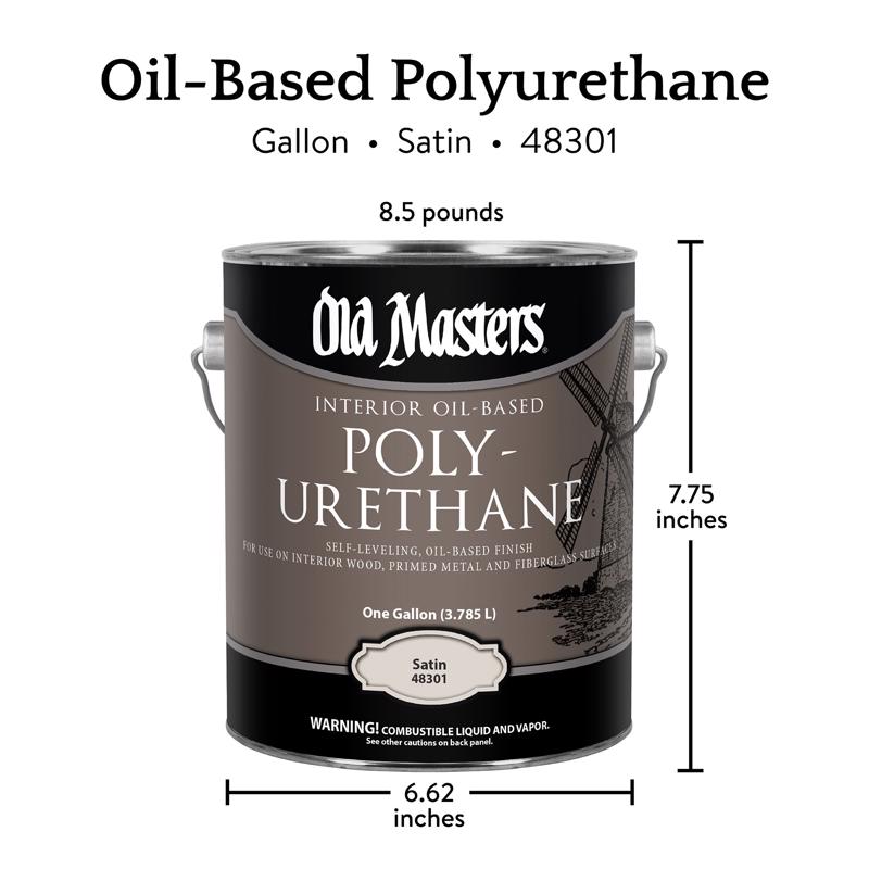 Old Masters Satin Clear Oil-Based Polyurethane 1 gal