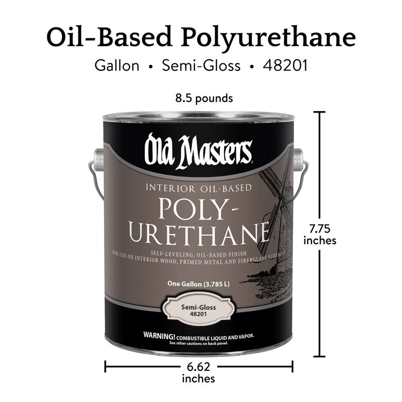Old Masters Semi-Gloss Clear Oil-Based Polyurethane 1 gal