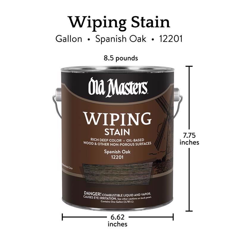 Old Masters Semi-Transparent Spanish Oak Oil-Based Wiping Stain 1 gal