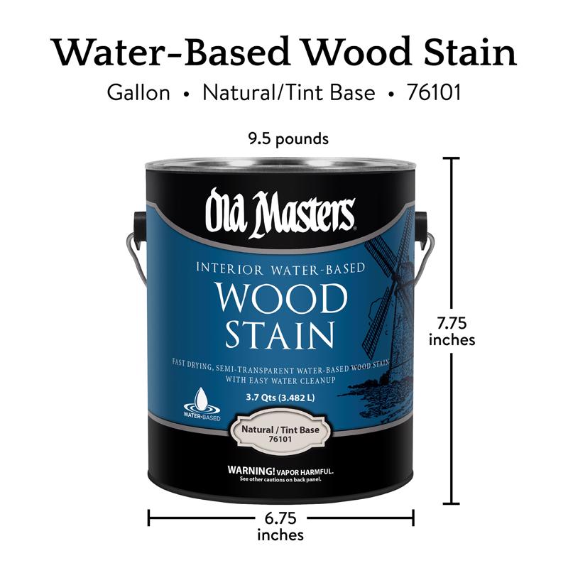 Old Masters Semi-Transparent Natural Tint Water-Based Latex Wood Stain 1 gal