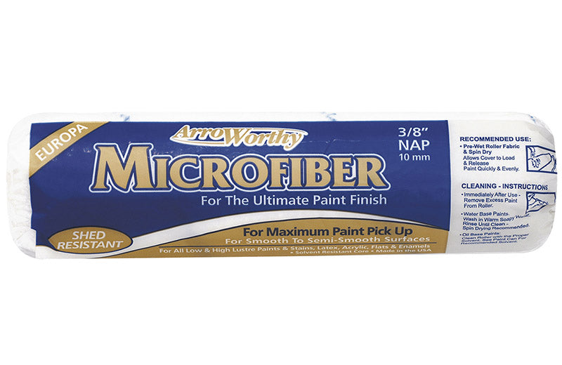 ArroWorthy Microfiber 14 in. W X 3/8 in. Mini Paint Roller Cover