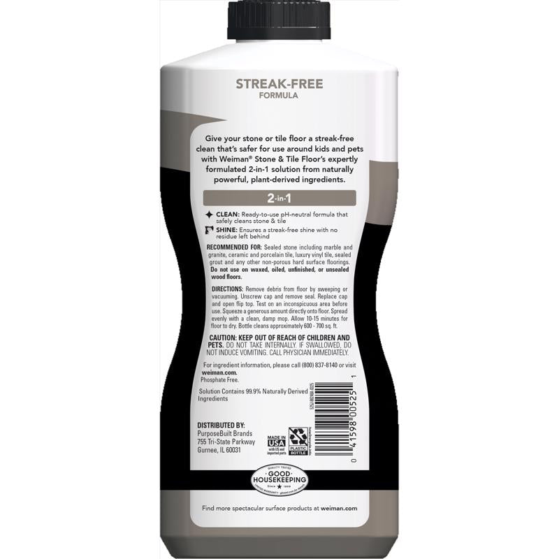 Weiman Citrus Scent Stone and Tiler Cleaner 32 oz Liquid