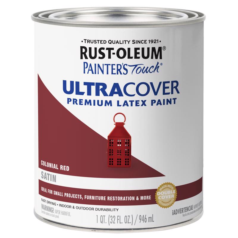 Rust-Oleum Painters Touch Ultra Cover Colonial Red Ultra Cover Paint 1 qt