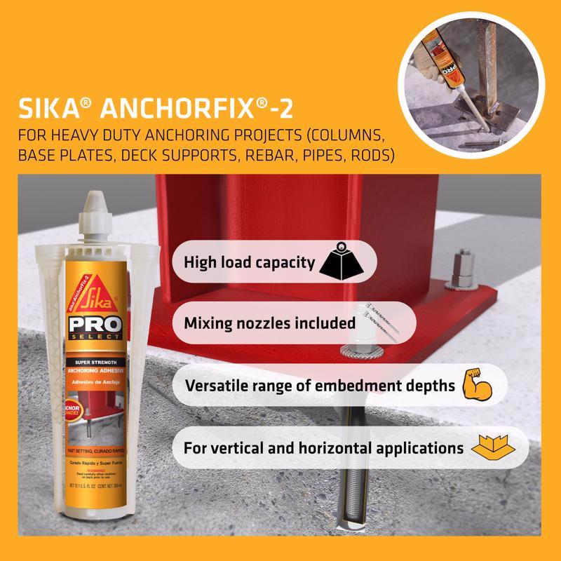 Sika Pro Select Super Strength Gray Anchoring Adhesive 10.1 oz