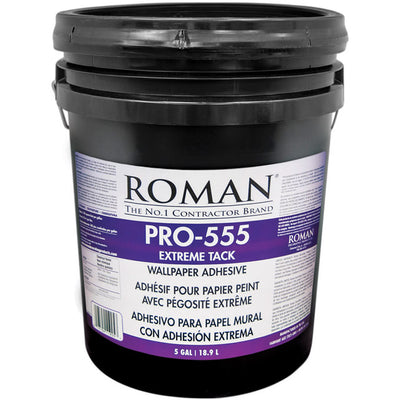 Roman PRO-555 Super Strength Modified Starch and Synthetic Polymer Beige Adhesive 5 gal