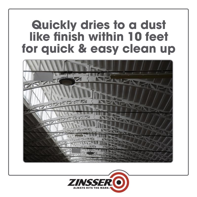 Zinsser DryFall Flat Black Water-Based Dryfall Waterbone Coating Interior 5 gal