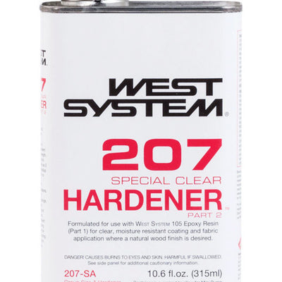 West System 207 Hardener Extra Strength Epoxy Clear Special Clear Curing Agent 10.6 oz