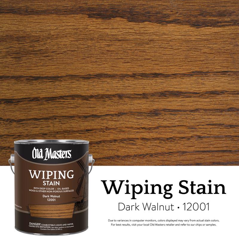 Old Masters Semi-Transparent Dark Walnut Oil-Based Wiping Stain 1 gal