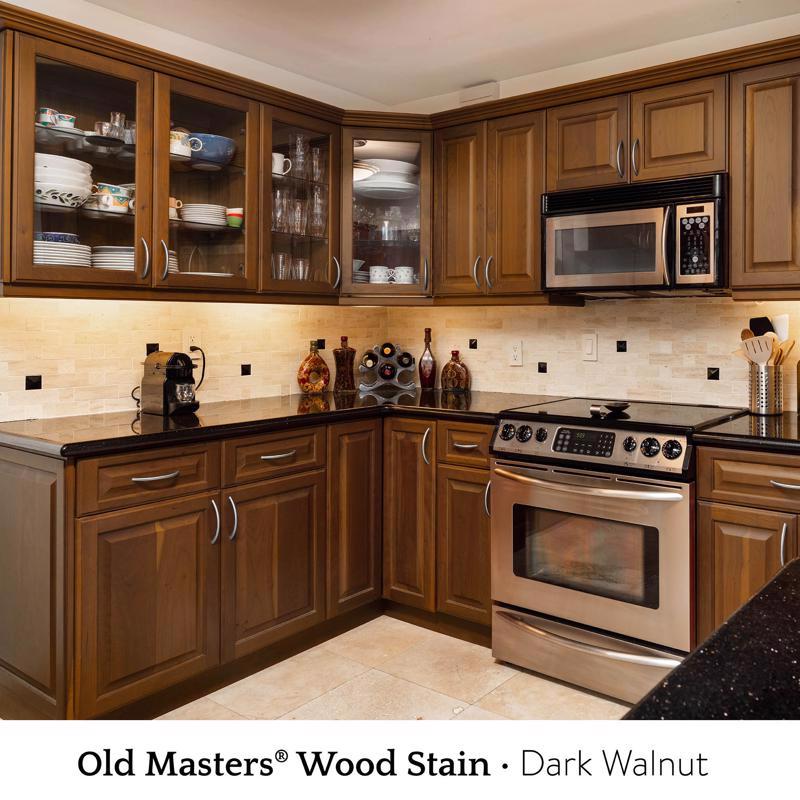 Old Masters Semi-Transparent Dark Walnut Oil-Based Wiping Stain 1 gal