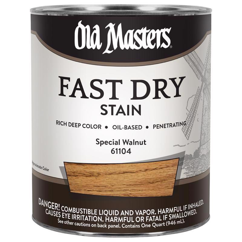 Old Masters Professional Semi-Transparent Special Walnut Oil-Based Alkyd Fast Dry Wood Stain 1 qt