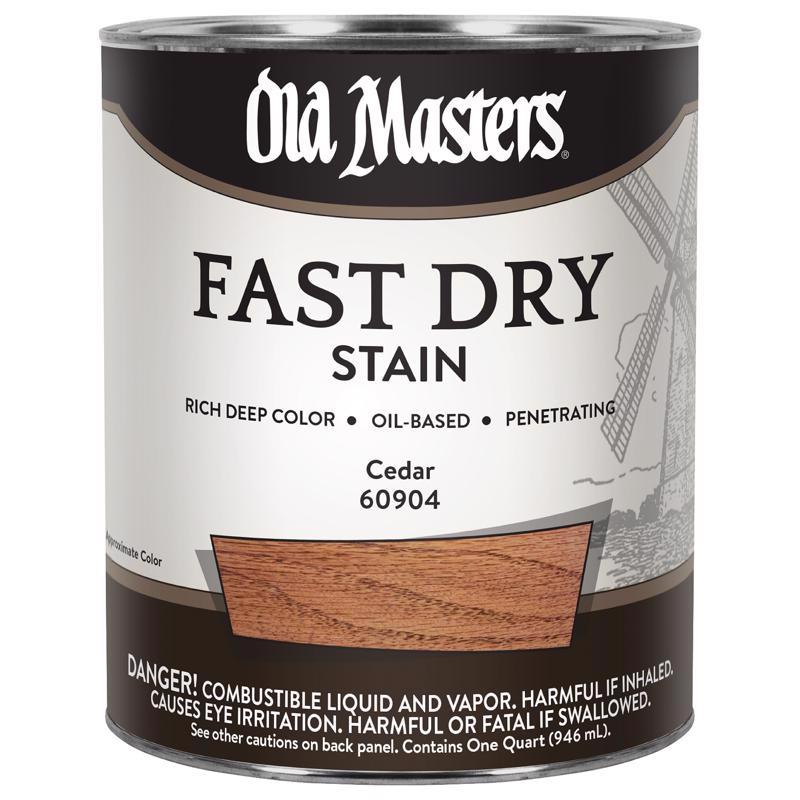 Old Masters Professional Semi-Transparent Cedar Oil-Based Alkyd Fast Dry Wood Stain 1 qt