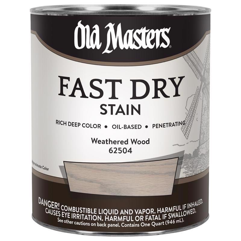 Old Masters Semi-Transparent Weathered Wood Oil-Based Alkyd Fast Dry Wood Stain 1 qt