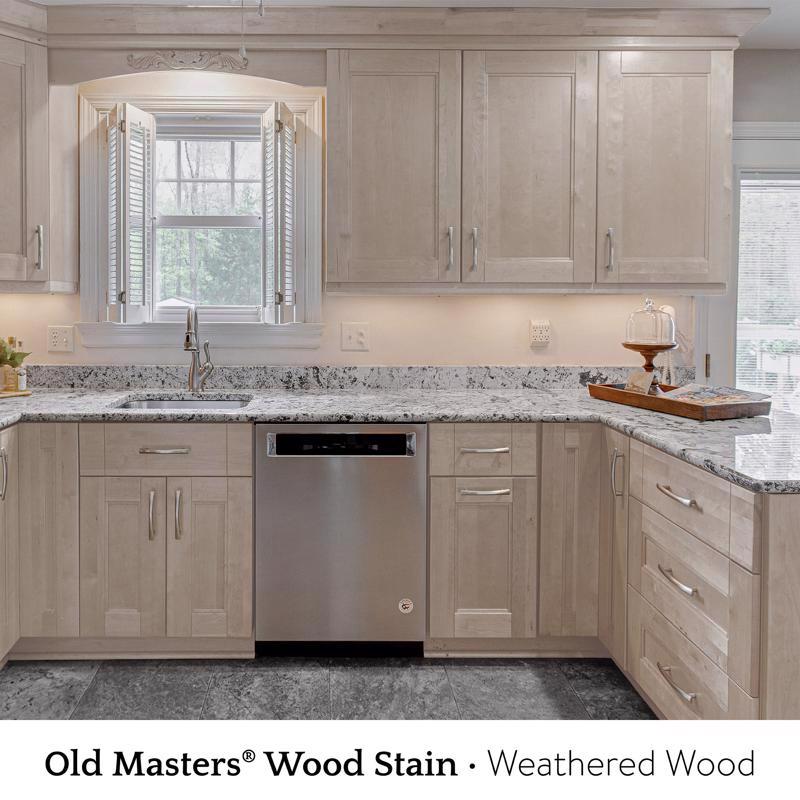 Old Masters Semi-Transparent Weathered Wood Oil-Based Alkyd Fast Dry Wood Stain 1 qt