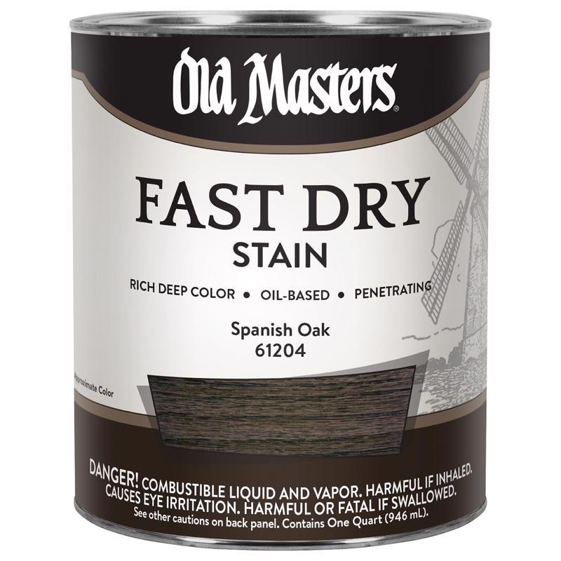 Old Masters Professional Semi-Transparent Spanish Oak Oil-Based Alkyd Fast Dry Wood Stain 1 qt