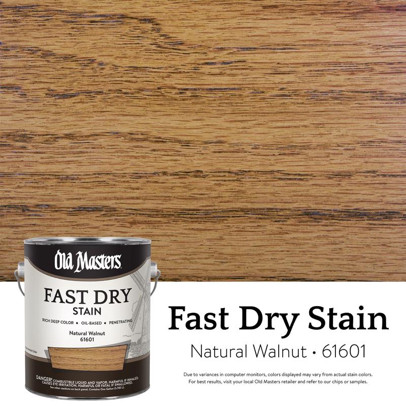 Old Masters Professional Semi-Transparent Natural Walnut Oil-Based Alkyd Fast Dry Wood Stain 1 qt