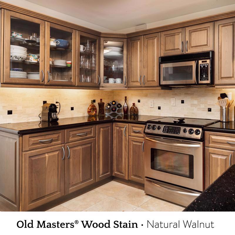Old Masters Professional Semi-Transparent Natural Walnut Oil-Based Alkyd Fast Dry Wood Stain 1 qt