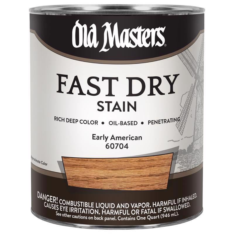 Old Masters Professional Semi-Transparent Early American Oil-Based Alkyd Fast Dry Wood Stain 1 qt