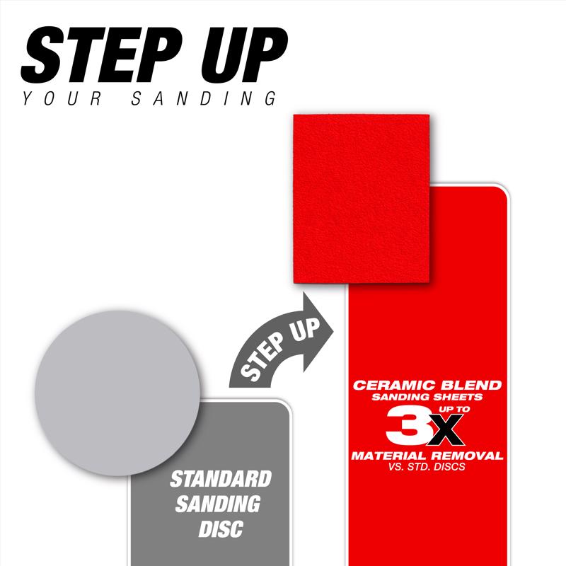 Diablo StickFast 4-1/2 in. L X 4-1/2 in. W 150 Grit Aluminum Oxide Sanding Sheet 4 pk