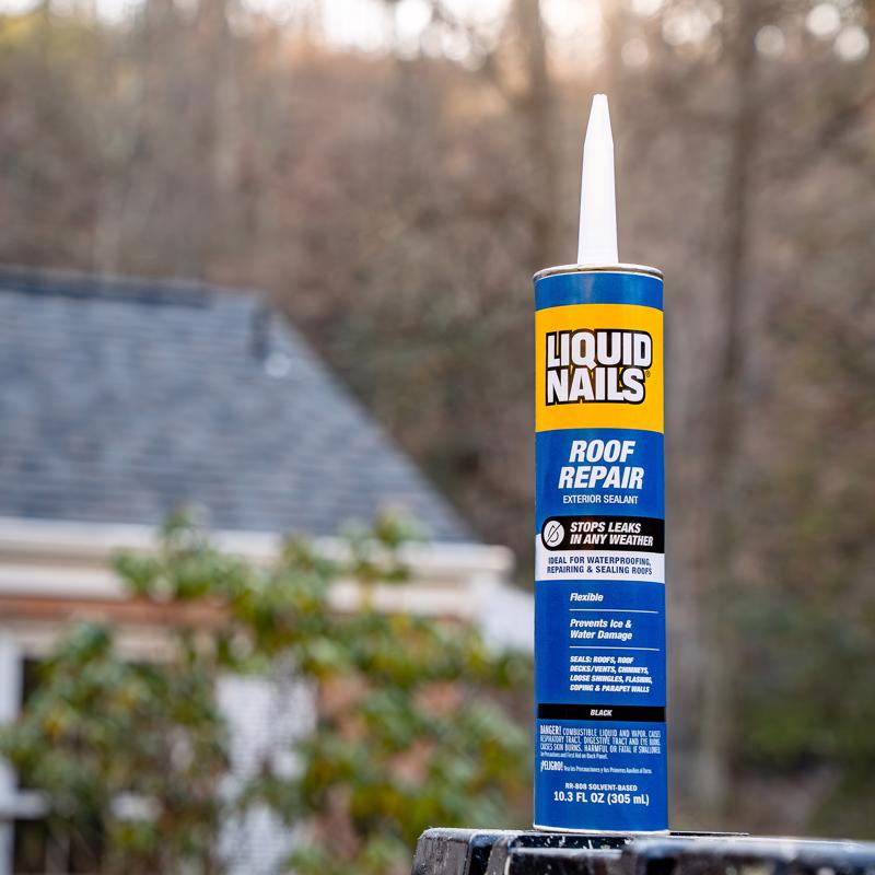 Liquid Nails Tough Repair Black Latex Caulk Sealant 10.3 oz
