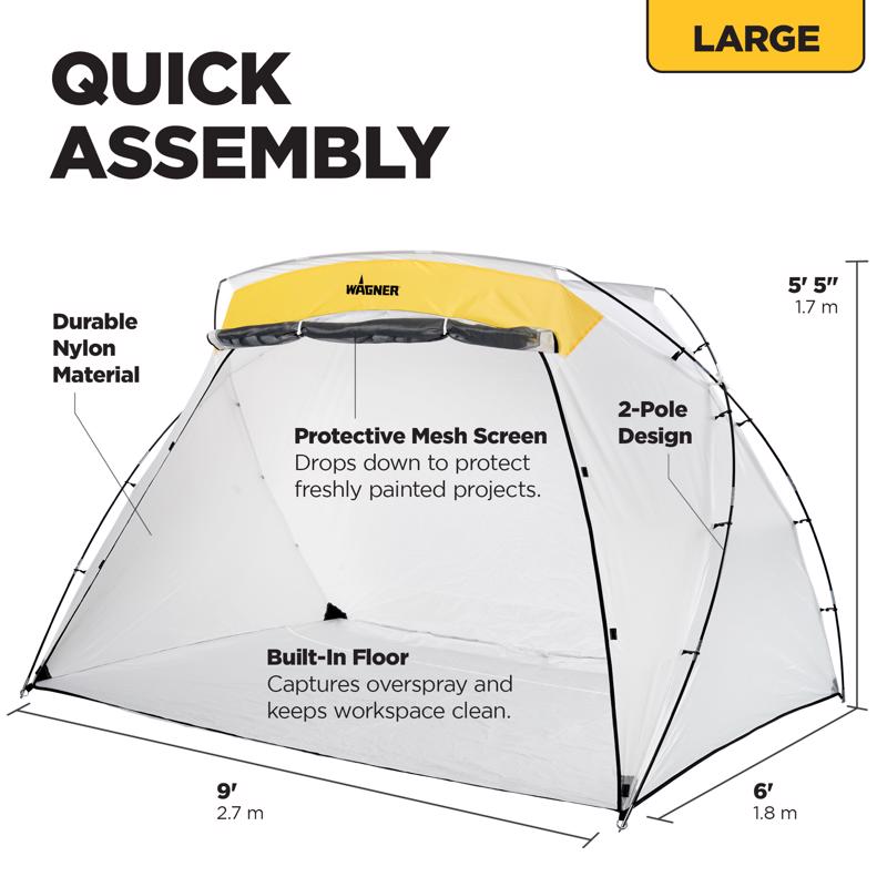 HomeRight 6 ft. W X 9 ft. L Paper/Poly Spray Shelter