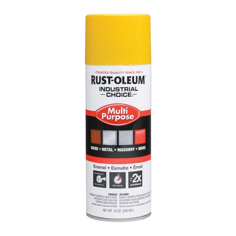 Rust-Oleum Industrial Choice OSHA Safety Yellow Multi-Purpose Enamel Spray 12 oz