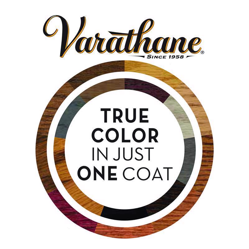 Varathane Semi-Transparent Gloss Carbon Gray Oil-Based Urethane Modified Alkyd Fast Dry Wood Stain 1