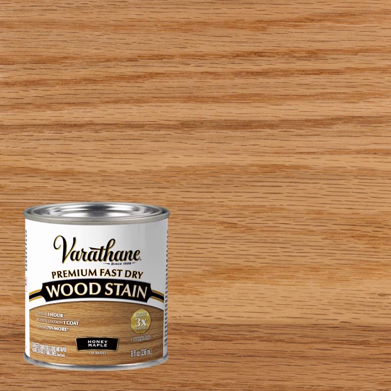 Varathane Semi-Transparent Gloss Honey Maple Oil-Based Urethane Modified Alkyd Fast Dry Wood Stain 1